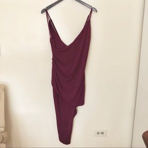 NWOT Cotton Candy LA asymmetrical bodycon dress